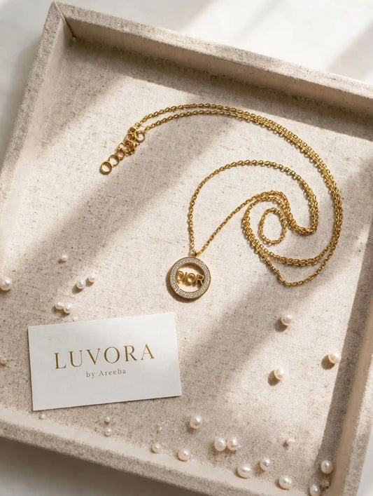 Luvora Dior Gold Necklace - Anti-Tarnish Stainless Steel by Areeba