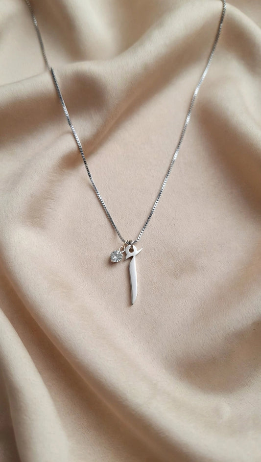 Haroof Necklace (ا to ی) - Silver | Anti Tarnish