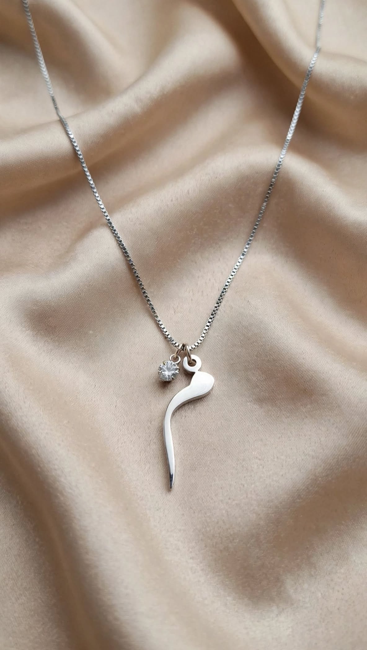 Haroof Necklace (ا to ی) - Silver | Anti Tarnish